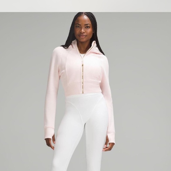 lululemon athletica Tops - Brand new with tag LULULEMON strawberry milkshake scuba cropped hoodie size 4